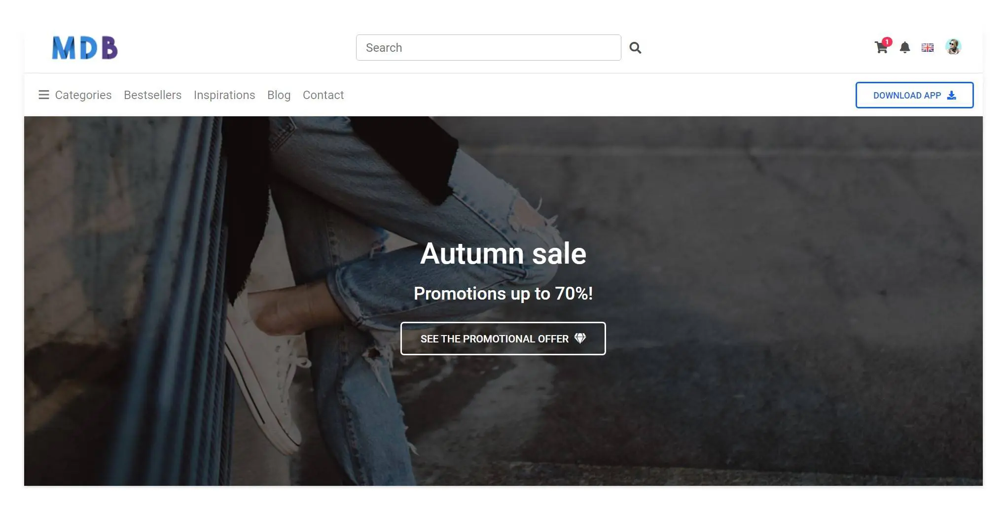 Bootstrap 5 eCommerce Wishlist