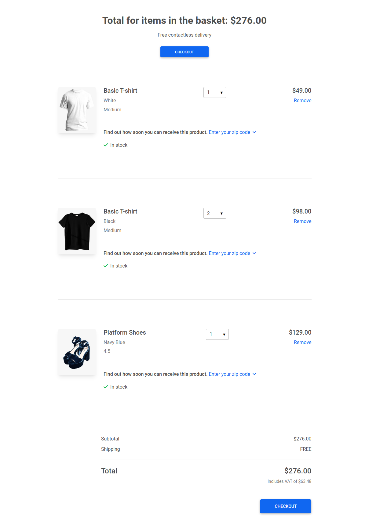 Bootstrap 5 Shopping Cart Gallery and Product Details Design Block