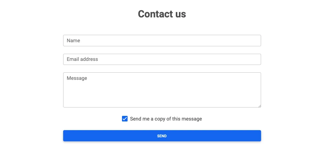 Bootstrap 5 Landing Page Contact Design Block
