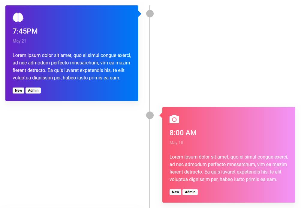 Bootstrap Timeline - free examples, templates & tutorial