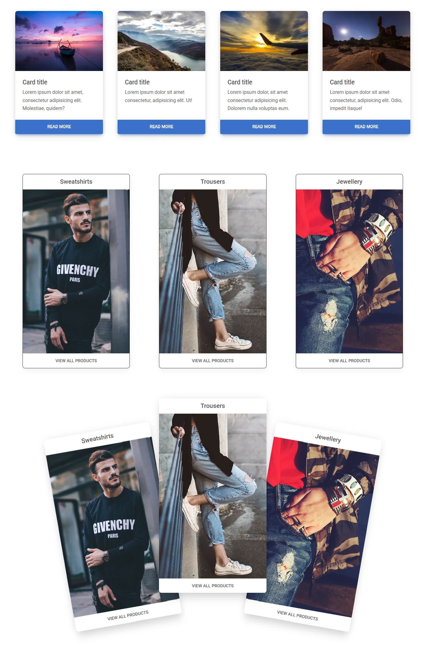 Bootstrap 5 eCommerce Product Cards