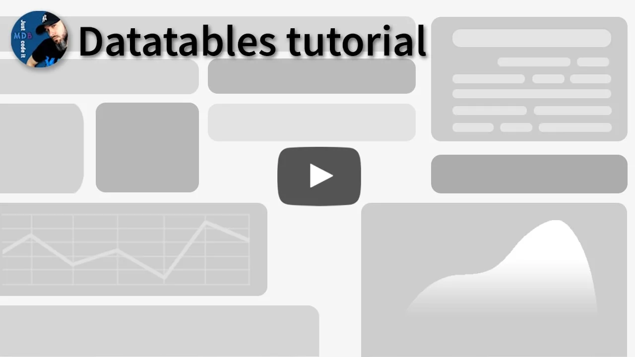 Bootstrap Datatables   examples & tutorial