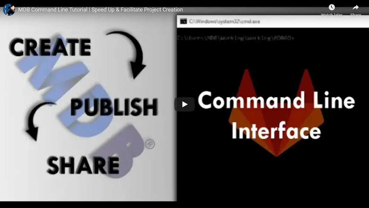Command line interface video