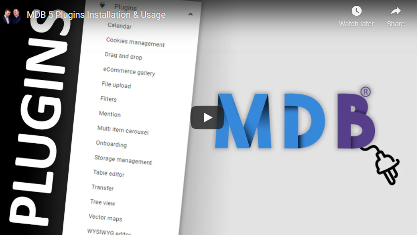 MDB 5 - Bootstrap 5 & Material Design NPM Installation