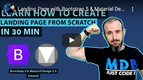 MDB 5 - Bootstrap 5 & Material Design