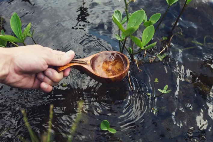 Taking up Water with a Spoon