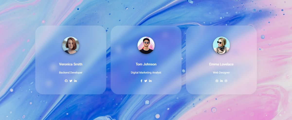 Bootstrap Page Transitions Cards animations - Slide In Left