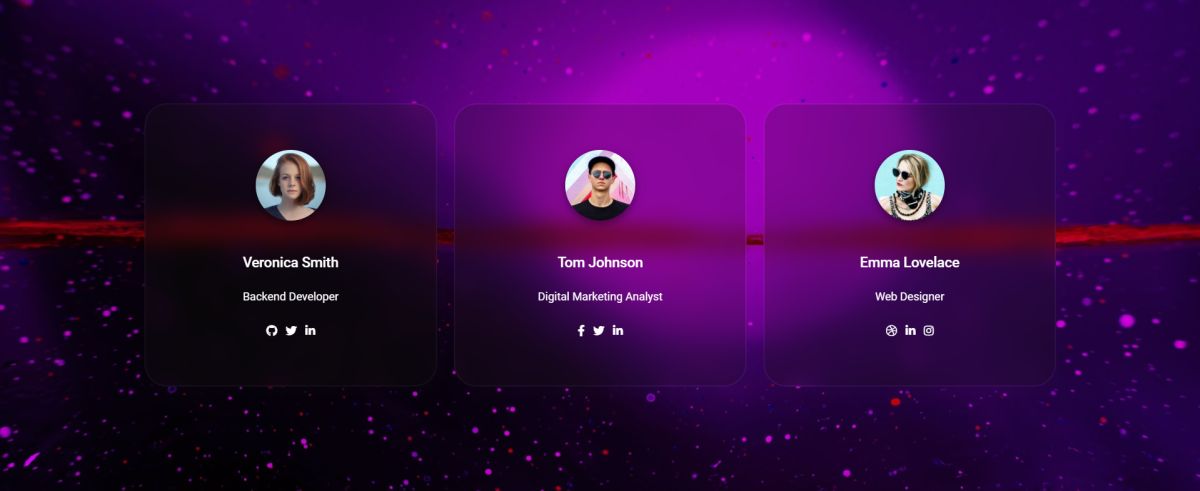 Bootstrap Page Transitions Cards animations - Fade In Down