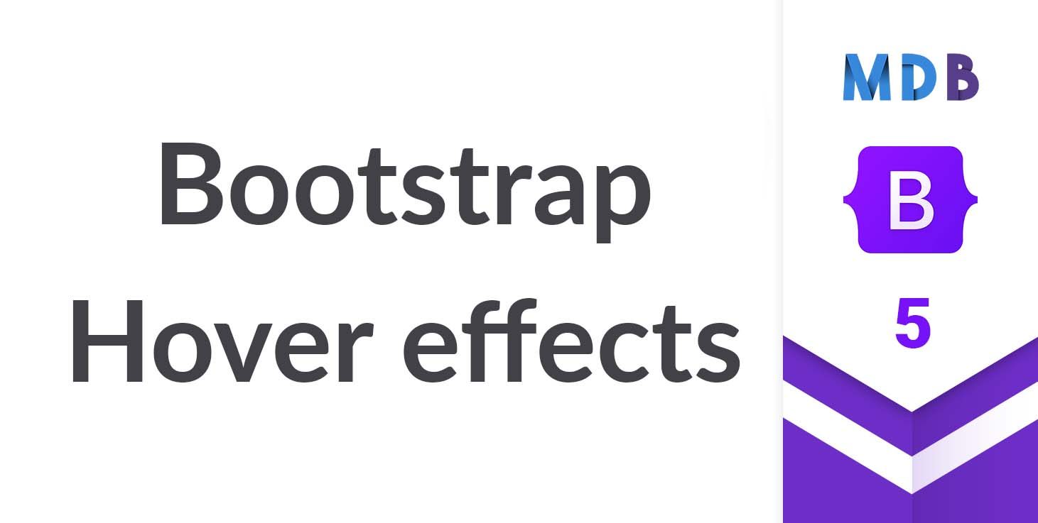 Bootstrap Hover effects - examples & tutorial