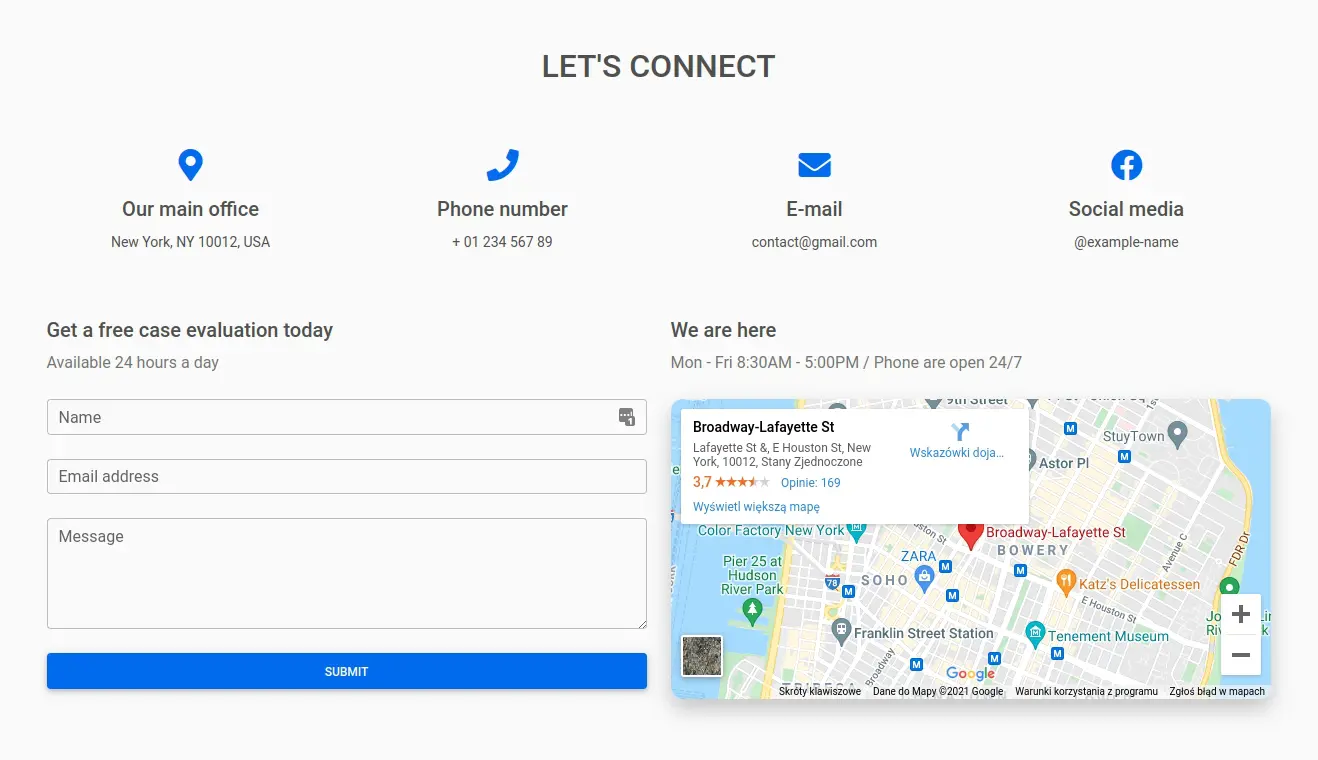 Bootstrap Admin Dashboard Maps