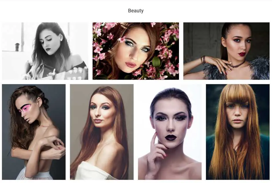Bootstrap 5 Makeup Artist Portfolio Design Block