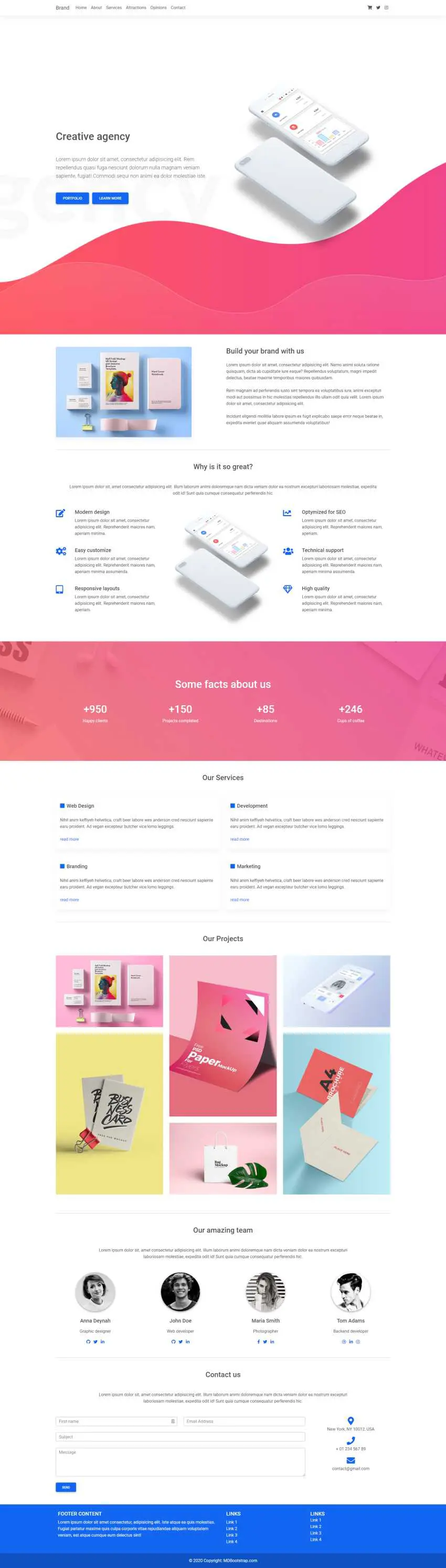 Bootstrap 5 Agency Landing Page