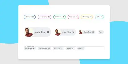 React Chips component
