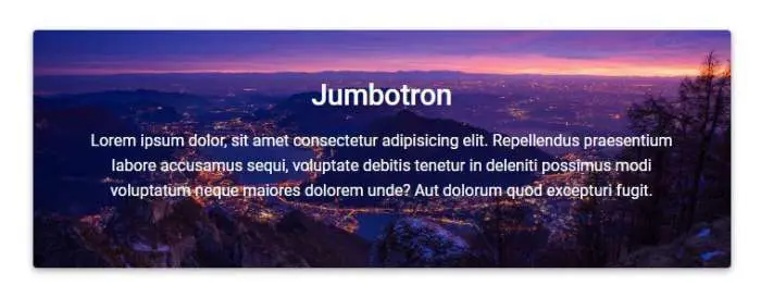 Jumbotron Example