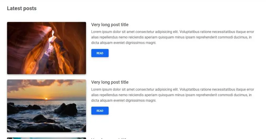 One Column Page - Bootstrap free template