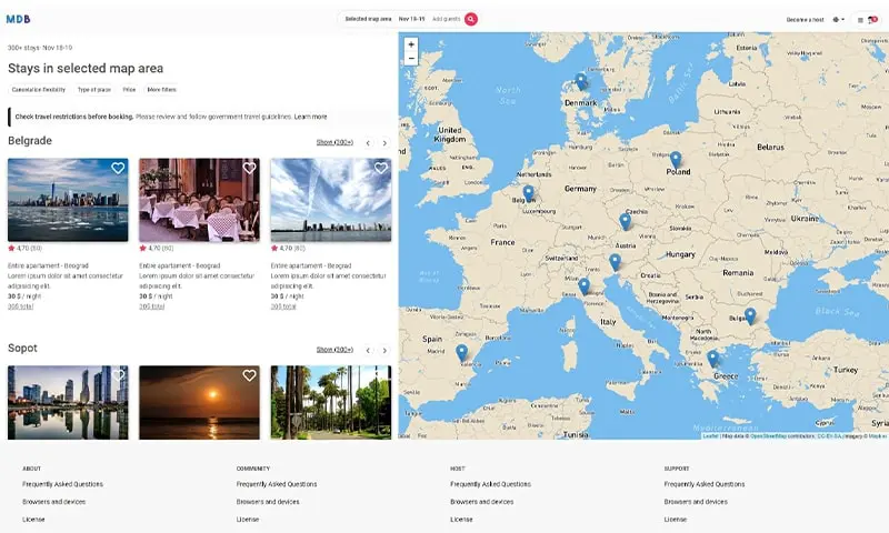 Bootstrap 5 Airbnb LAB Project