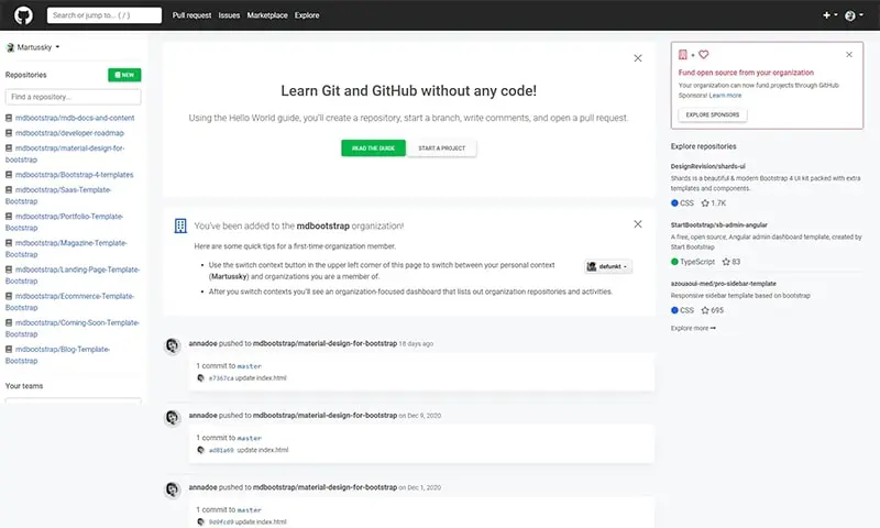 Bootstrap 5 GitHub LAB Project