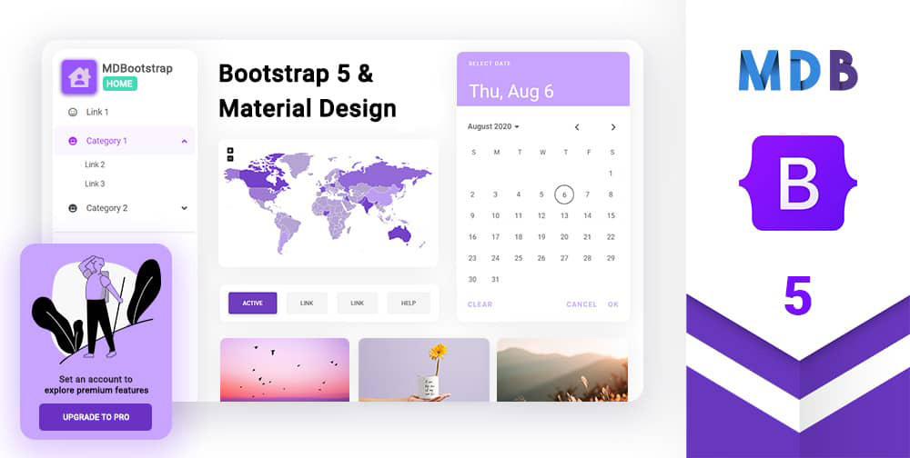 MDB 5 - Bootstrap 5 & Material Design 2.0