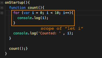 let variable scope.
