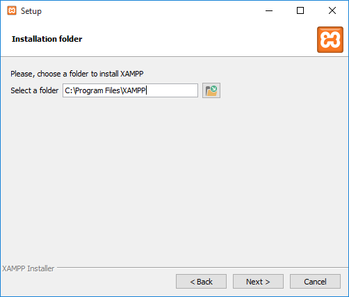 Windows XAMPP installer