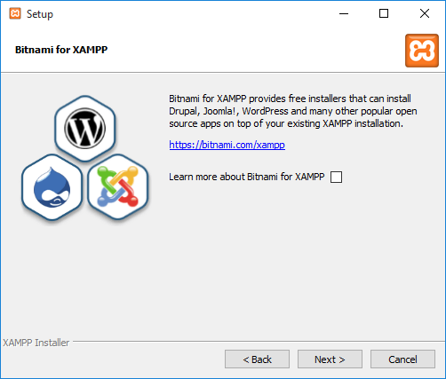 Windows XAMPP installer