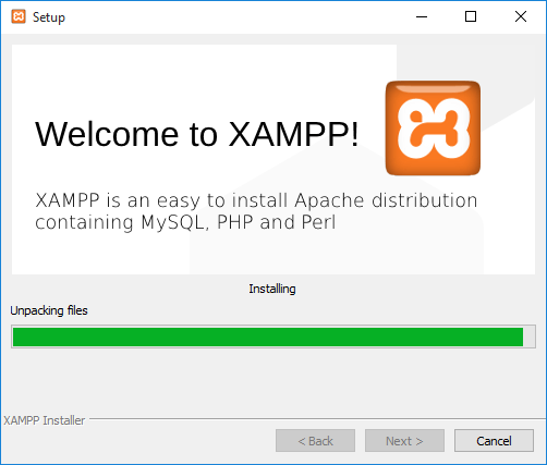 Windows XAMPP installer