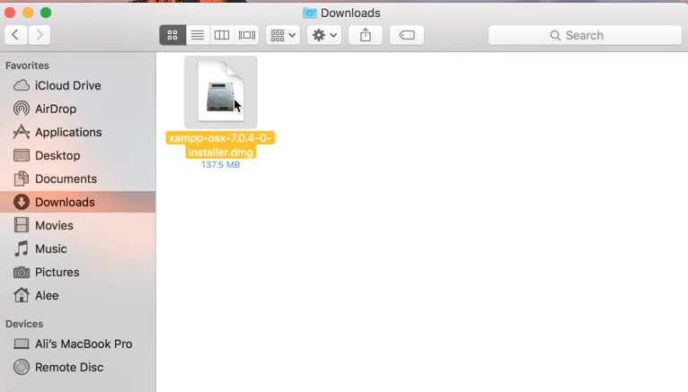 macOS XAMPP installer