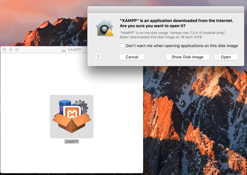 macOS XAMPP installer