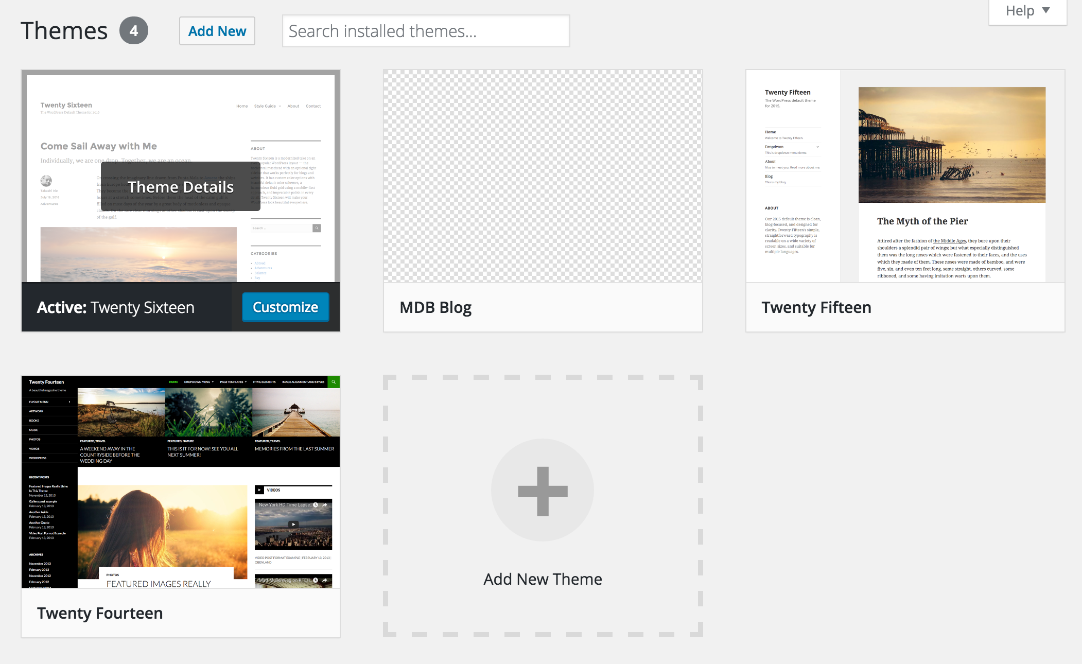 WordPress themes list