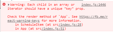 Missing key error