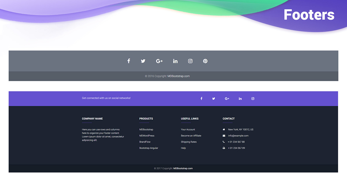 25-bootstrap-footers-free-examples-easy-customization