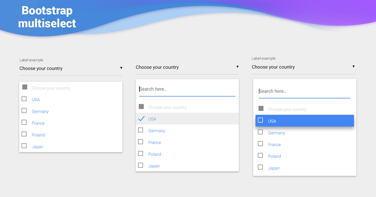 react-multiselect-bootstrap-4-material-design-examples-tutorial-material-design-for